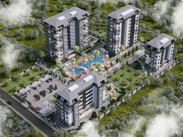 Luxury and new residential apartments in Avsallar